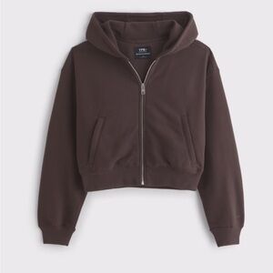 Abercrombie & Fitch Brown Zip-Up Hoodie